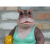 Hippo With Volleyball