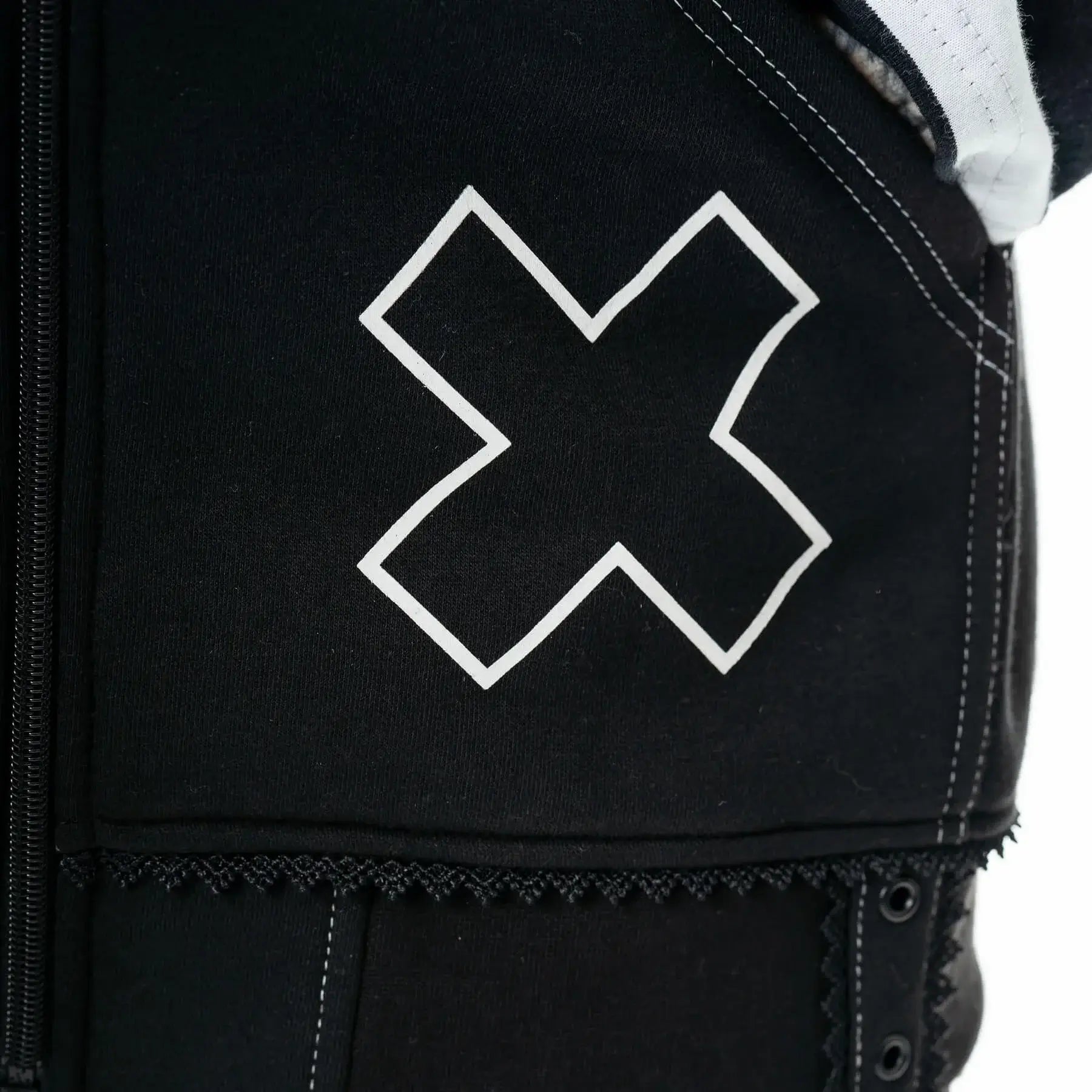 Cupcake Cult Hypno Bunny Hood in Black and White