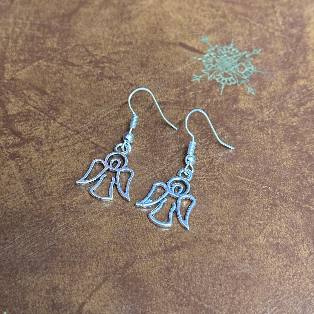 Flying Fairy Charm Drop Earrings