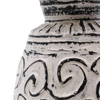Swirls Shaped Dry Flowers Vase - Cream