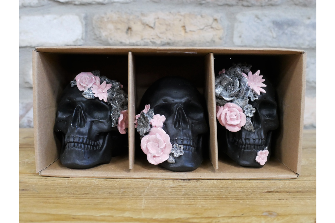 Set Of 3 Skulls