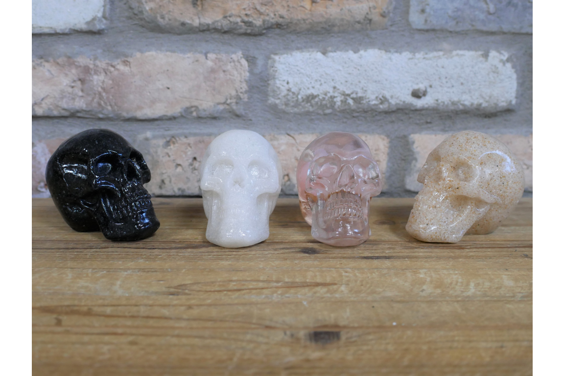 Set Of 4 Skulls