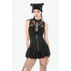 Dark in Love Brynja Eyelet Balloon Shorts