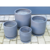 Set Of 4 Planters With Saucers