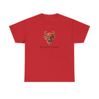 Memento Mori Devil Printed T-Shirt 100% Cotton Halloween Scary Satan Tee Gift Red