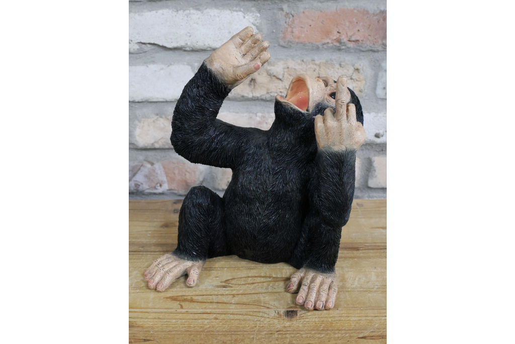 Up Yours Monkey Wine Holder