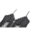 Dark in Love Punk Sleeveless Spiked Dress