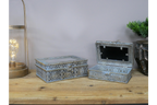 Set Of 2 Mirrored Boxes