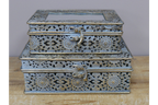 Set Of 2 Mirrored Boxes