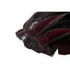 Dark in Love Isolde Velvet & Lace Puff Sleeve Bolero