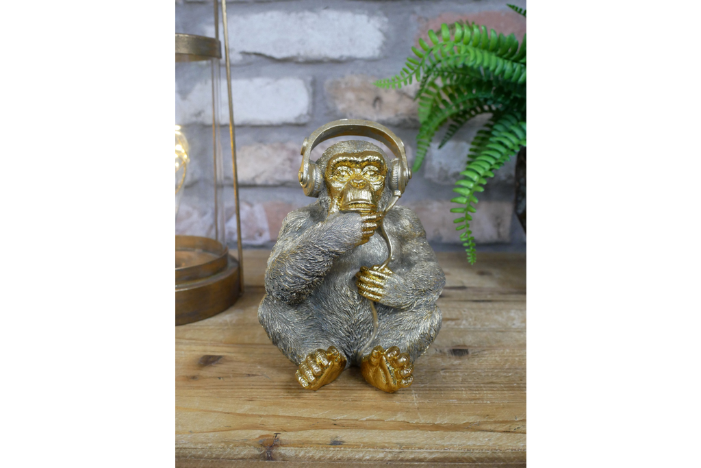 Monkey With Headphones