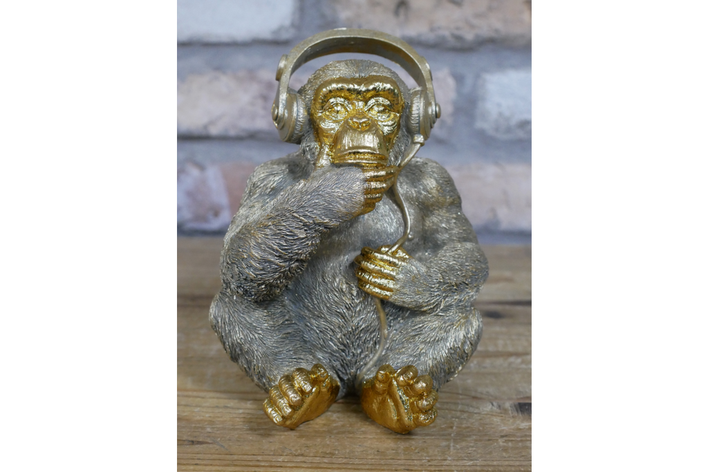 Monkey With Headphones