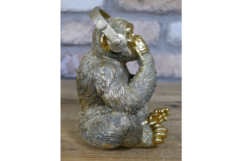 Monkey With Headphones
