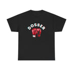 Dosser Boxing Printed T-Shirt 100% Cotton Novelty Quote Motivation Boxing Gloves Sports Tee Gift Black