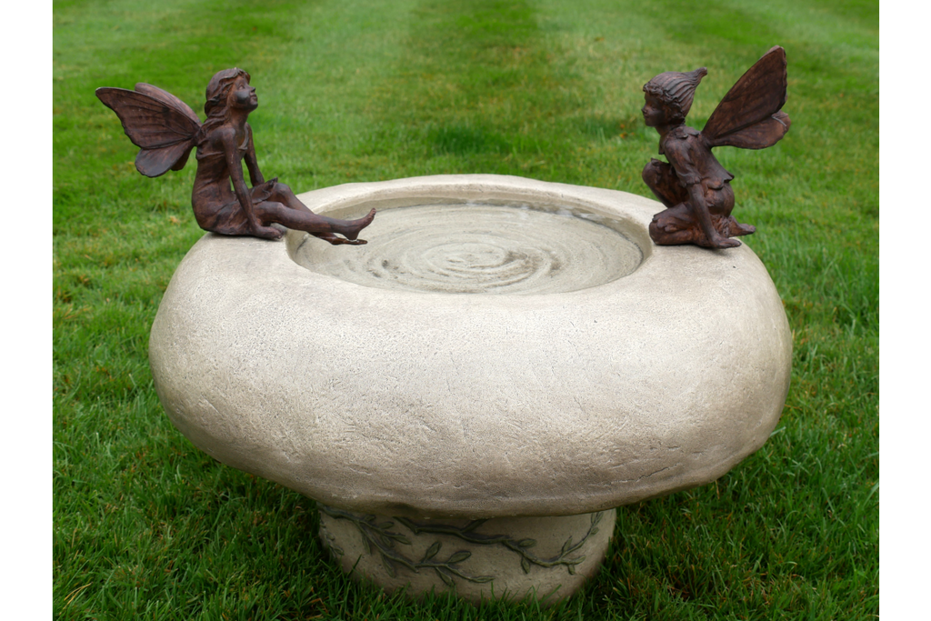 Bird Bath With Fairies