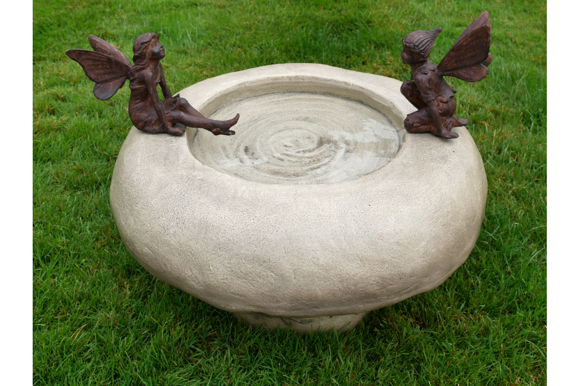 Bird Bath With Fairies