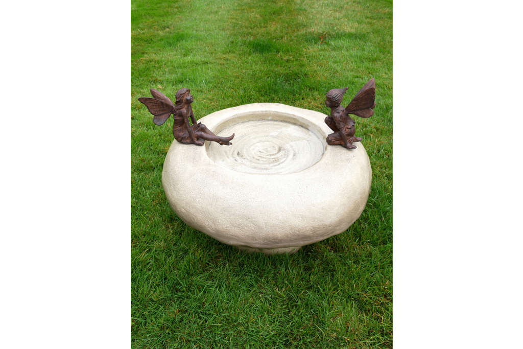 Bird Bath With Fairies