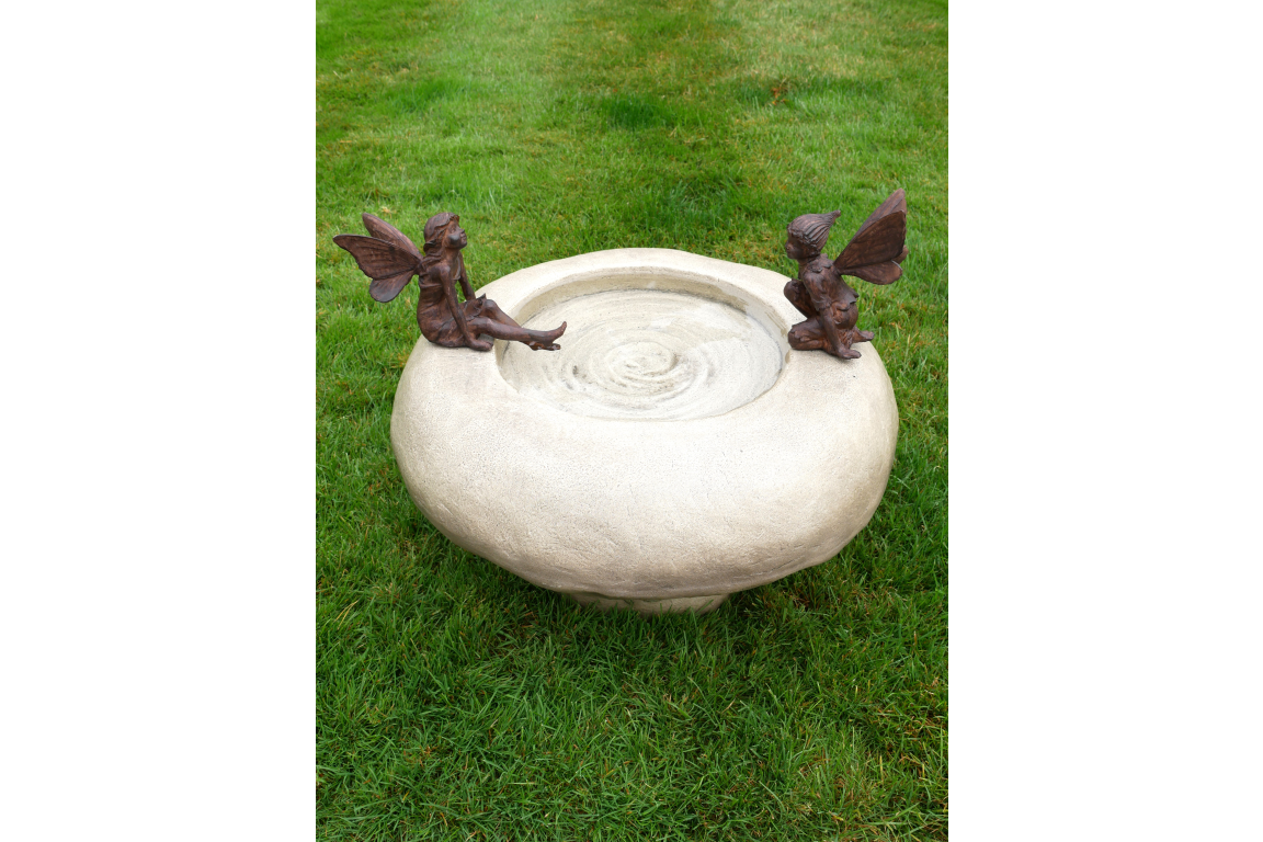 Bird Bath With Fairies