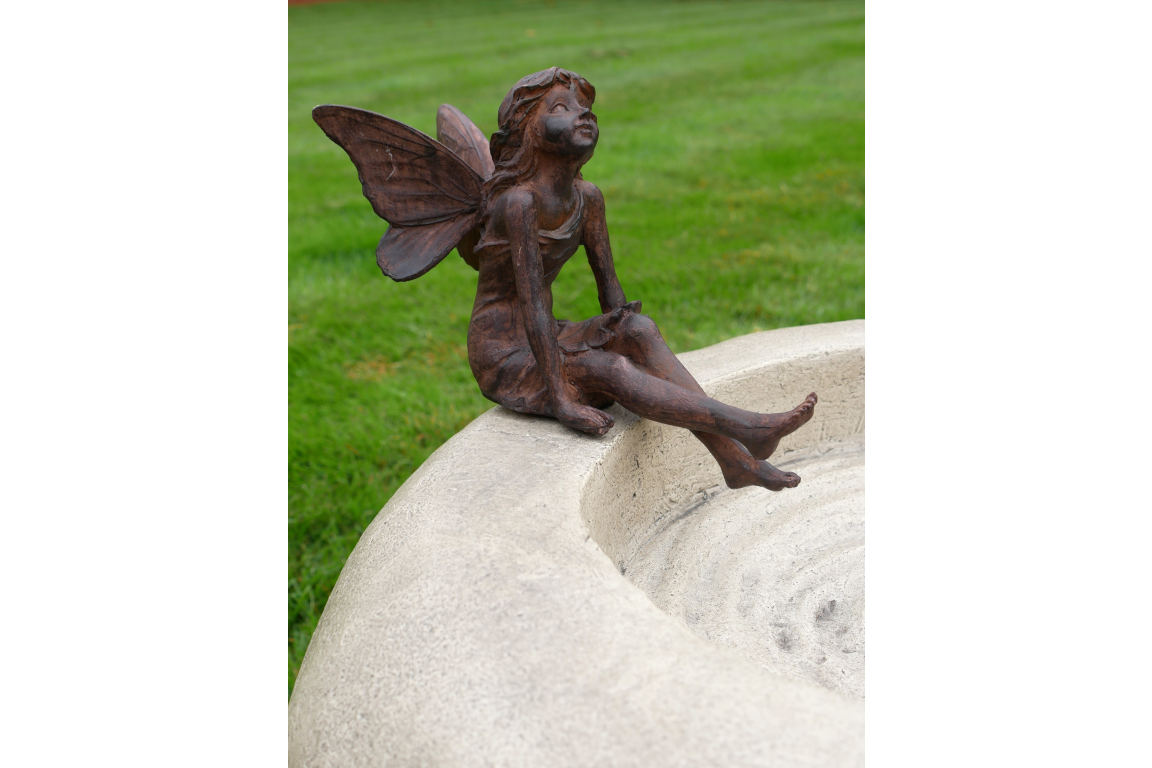 Bird Bath With Fairies