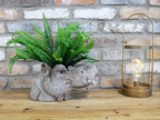 Hippo Head Planter