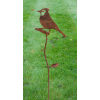 Rusty Bird On Branch Stake