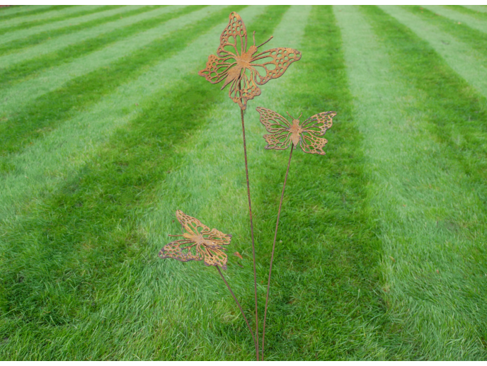 Rusty Butterflies Stake