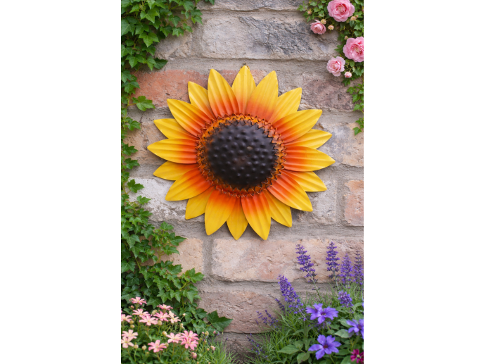Sunflower Head Wall Decoration - L