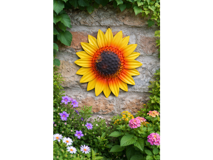 Sunflower Head Wall Decoration - M