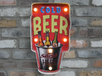 Cold Beer Light Up Sign