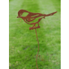 Rusty Bird Stake