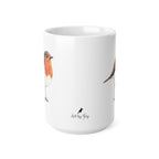 Robin Bird Mug – Ceramic Wildlife Coffee Cup 15oz