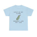 Golf Is My Game T-Shirt 100% Cotton Novelty Dad Grandad Golfer Tee Gift Light Blue