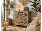 Carved Bedside