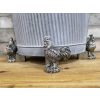 Cockerel Pot Stands (Set of 3)