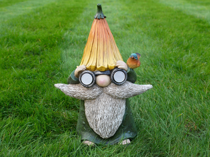 Gnome With Solar Lights