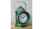 Green Railway Lamp Clock