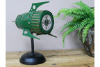Green Spaceship Clock