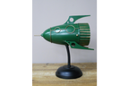 Green Spaceship Clock