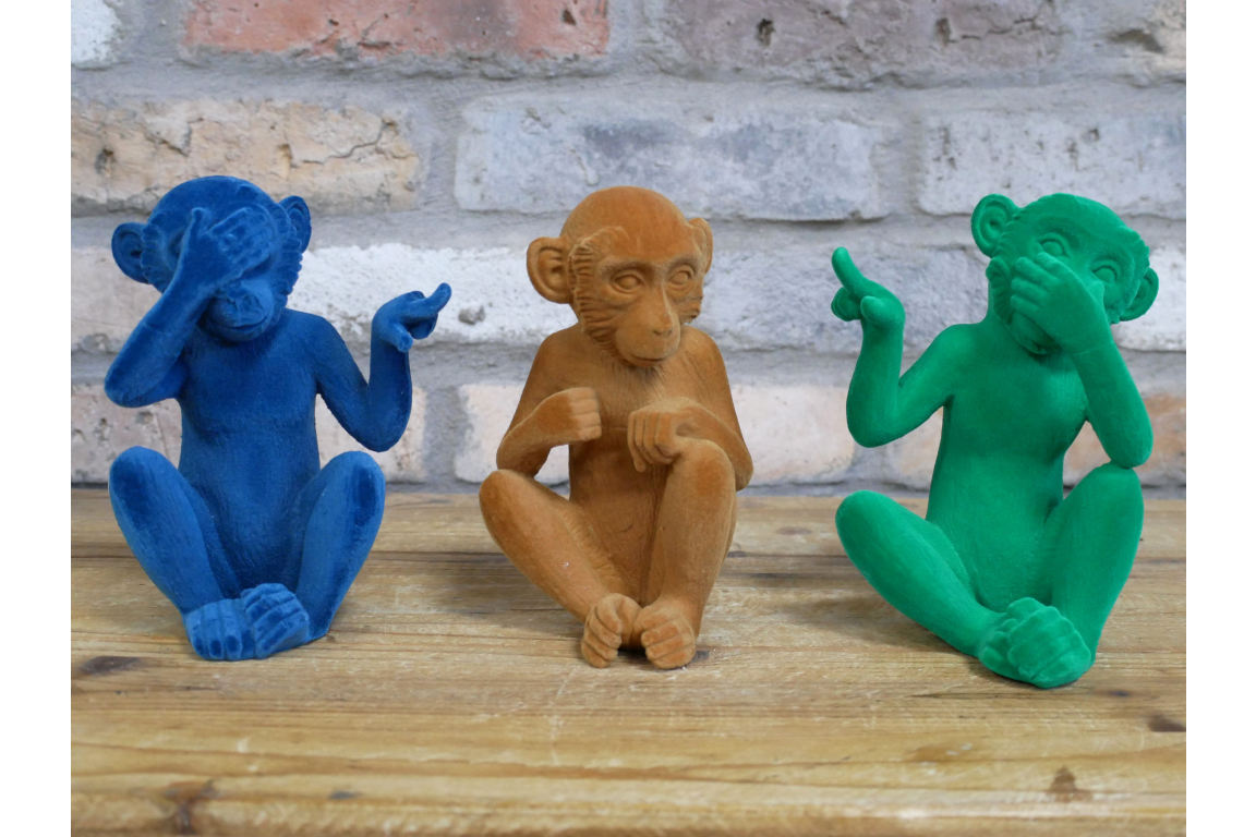 Set Of 3 Who Farted Monkeys?
