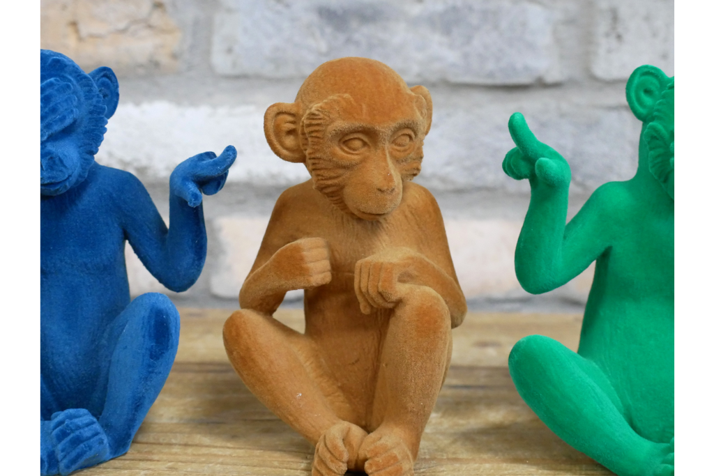 Set Of 3 Who Farted Monkeys?