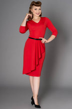 Timeless London Katie Red Polyester Dress