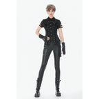 Dark in Love Ruptured Lace-Up Punk Shirt
