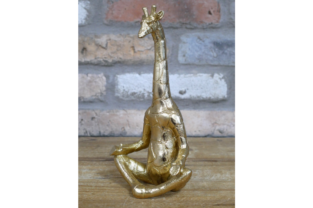 Set Of 3 Yoga Giraffes