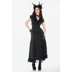 Dark in Love Courtly Cross Gem Gothic Blouse