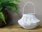 White Candle Holder