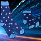 Robot Matching Bamboo Socks (Adult & Child) UK 7-11 (US 8-12 EU 40-47)