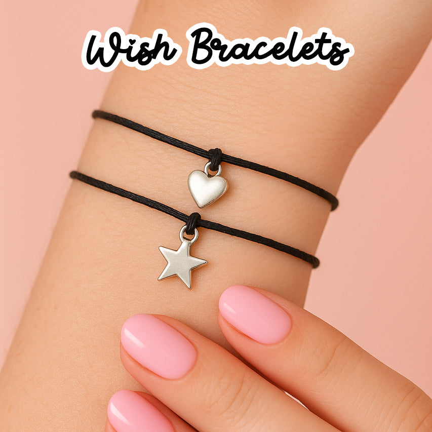 November Birth Bracelet – Handmade Wax Cord Bracelet | Personalized Wish Card Gift