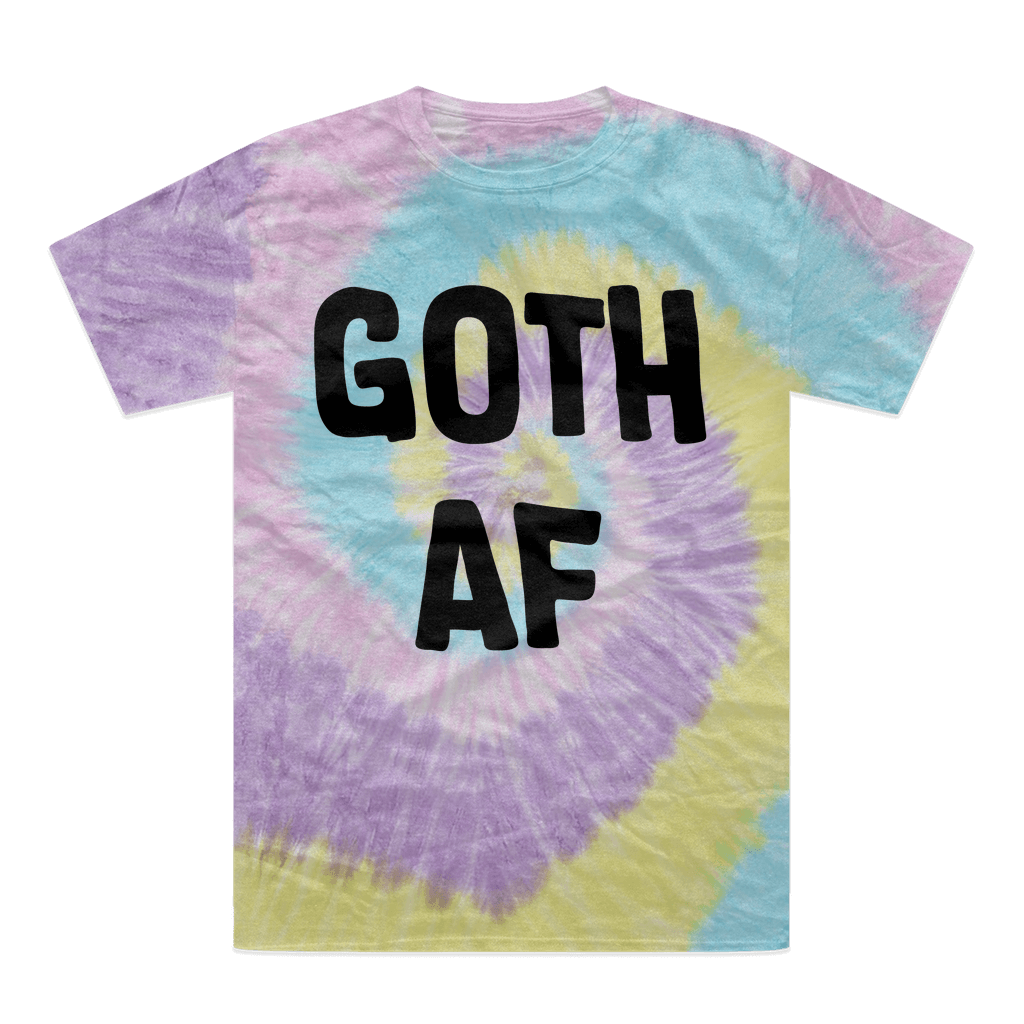 Goth AF Tie-Dye T-Shirt Jelly Bean Unisex