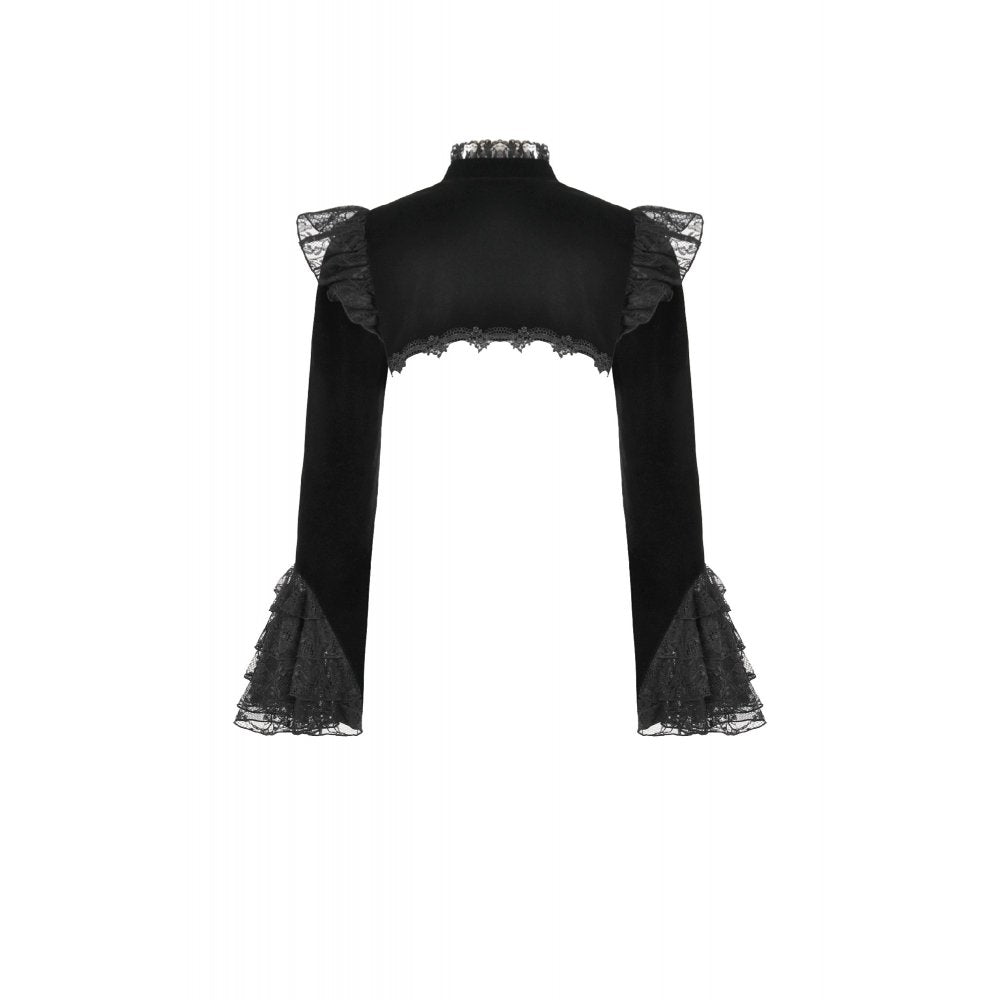 Dark in Love Erzebeth Lace Gothic Bolero Shrug