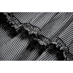 Dark in Love Striped Gothic Mini Dress